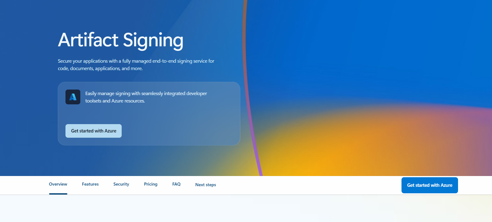 Get started with Azure Trusted Signing